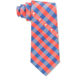Philadelphia Phillies Eagles Wings MLB Checked Woven Poly Tie
