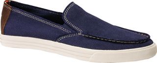 Mens Dockers Cassel   Medium Blue Washed Canvas Canvas Shoes