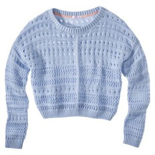 Xhilaration Juniors Cropped Sweater   Blue M