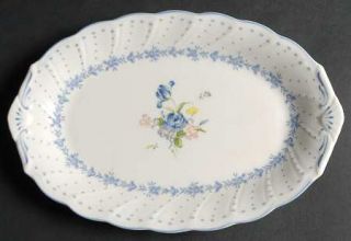 Nikko Blue Peony Relish/Butter Tray, Fine China Dinnerware   Blossomtime, Floral