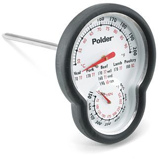 Polder Dual Oven and Meat Thermometer, Multi