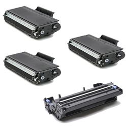 Brother Tn580 Compatible Black Toner Cartridges And 1 Dr510 Drum Units (pack Of 4) (BlackMaximum yield 7,500 with 5 percent coverage and 20,000 with 5 percent coverageNon refillableModel 3xTN580+DR510Quantity Pack of three (3) black cartridges and one 