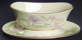 Lenox China Heiress Gravy Boat with Attached Underplate, Fine China Dinnerware  