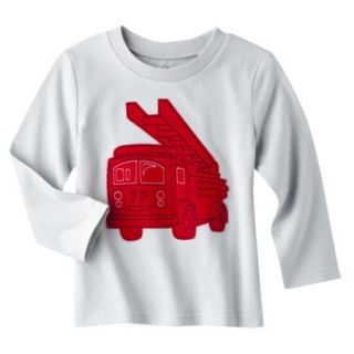 Circo Infant Toddler Boys Long Sleeve Fire Truck Tee   Gray 5T