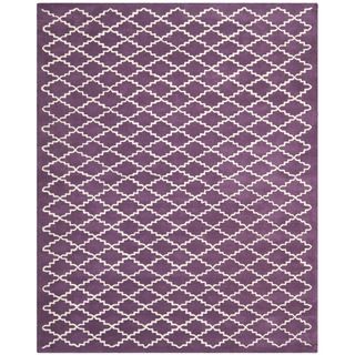 Contemporary Handmade Moroccan Purple Wool Rug (8 X 10)