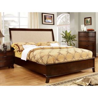 Furniture Of America Lenheart Contemporary Fabric Nailhead Queen size Bed