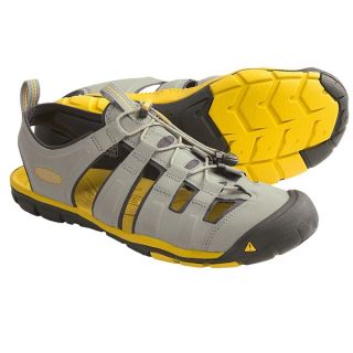 Keen Cascade CNX Sport Sandals (For Men)   NEUTRAL GREY/SUPER LEMON (10 )