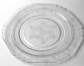 Hazel Atlas Florentine #1 Clear Dinner Plate   Clear, Depression Glass