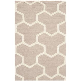 Safavieh Handmade Moroccan Cambridge Beige/ Ivory Wool/ Latex Rug (26 X 4)