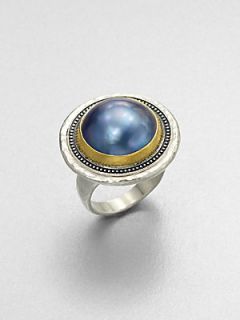 GURHAN Grey Mabe Pearl & Sterling Silver Ring   Grey Pearl