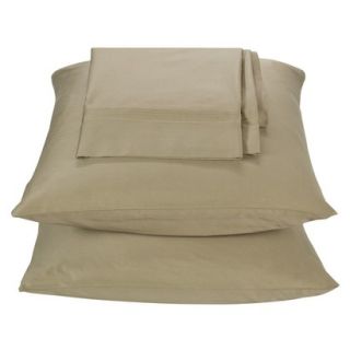 Threshold 325 Thread Count Organic Cotton Pillowcase Set   Tan (King)