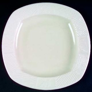 Pfaltzgraff Sierra Square Buffet Dish, Fine China Dinnerware   White, Embossed L