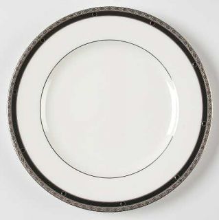 Noritake Patrina Platinum Salad Plate, Fine China Dinnerware   Renaissance,Bone,