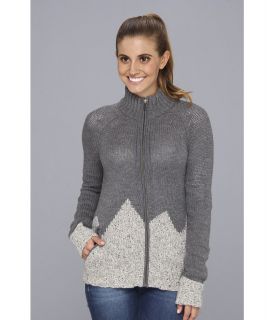 Horny Toad Snowbourn Zip Cardigan Womens Sweater (Gray)