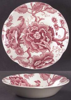 Johnson Brothers English Chippendale Red/Pink Fruit/Dessert (Sauce) Bowl, Fine C