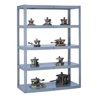 Tennsco Tool & Die Rack   48in.W x 18in.D x 48in.H, 5 Shelf, Medium Gray,