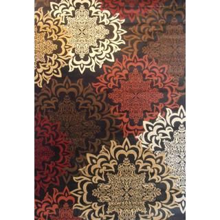 Karma Ebony Area Rug 7 feet, 10 inches X 9 feet, 10 inches (PolypropyleneLatex NoConstruction Method Machine wovenPile Height 0.5 inchesStyle TransitionalPrimary color MultiSecondary colors Red, beige, black, brownPattern OrientalTip We recommend 