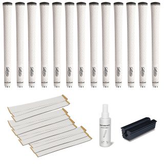 Lamkin Performance Plus 3gen Midsize White  13pc Grip Kit (with Tape, Solvent, Vise Clamp) (White/BlackDimensions 2 in. H x 10 in. W x 13 in. LWeight 1.5 )