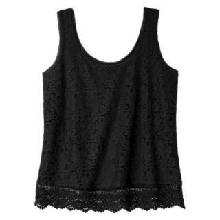 Mossimo Supply Co. Juniors Lace Tank   Black XS(1)