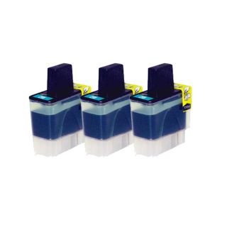 Brother Lc41 Compatible Cyan Ink Cartridge (3 Pack) (CyanBrand BrotherModel LC41Quantity Pack of 5 Maximum yield 500 pages with 5 percent coverageCompatible With Brother   DCP Series;DCP 110C, DCP 120cBrother   Intellifax; Intellifax 1840C, Intellifa
