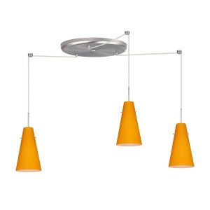 Besa Lighting BEL 3JW 4124AM LED SN Cierro Pendant