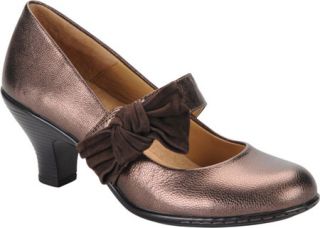 Womens Softspots Sophia   Copper Foil Goat/Chocolate King Suede Ornamented Shoe