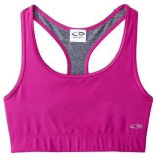 C9 by Champion Womens Reversible Compression Racer Bra   Exotic Pink XS