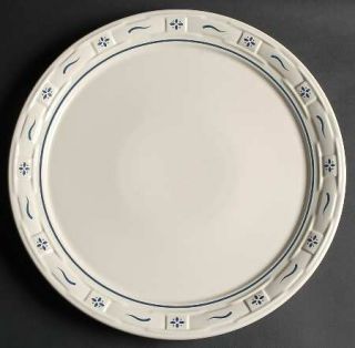 Longaberger Woven Traditions Classic Blue 14 Chop Plate (Round Platter), Fine C