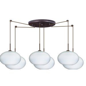 Besa Lighting BEL 6JC 491307 LED BR Pape Pendant