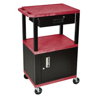 Wilson Utility Cart   Locking Cabinet and Drawer, Model# WT42RC2E B/WTD