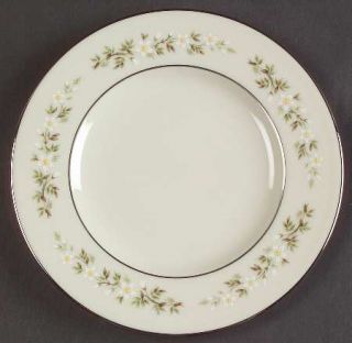 Lenox China Brookdale  Bread & Butter Plate, Fine China Dinnerware   White/Yello