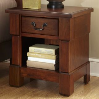 Home Styles Aspen 1 Drawer Nightstand 5520 42 / 5521 42 Finish Rustic Cherry