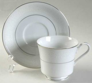 Fine China of Japan Whitehall Footed Cup & Saucer Set, Fine China Dinnerware   W