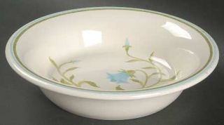 Franciscan Blue Bell (Greenhouse) Soup/Cereal Bowl, Fine China Dinnerware   Gree