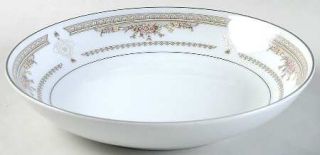 Fine China of Japan Fontaine Coupe Soup Bowl, Fine China Dinnerware   Pink,White