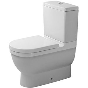 Duravit 1280900921 Starck 3 Toilet Close Coupled Washdown Model Without Cistern/