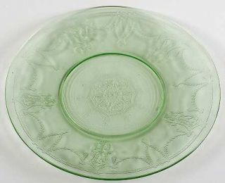 Anchor Hocking Cameo Green Plate Luncheon   Green, Depression Glass