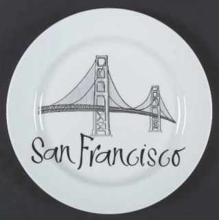 Wedgwood Grand Gourmet San Francisco Salad Plate, Fine China Dinnerware   Mult
