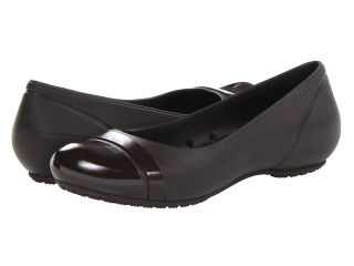 Crocs Cap Toe Flat Womens Flat Shoes (Brown)