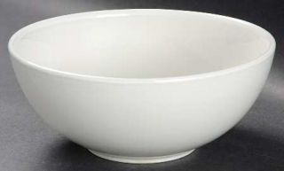 Gibson Designs Simpliss White Individual Soup/Salad Bowl, Fine China Dinnerware