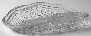 Bryce New Era Relish Dish   Pressed Glass, Connecting Link Design
