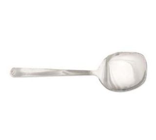 Browne Foodservice New Era Square Bowl Spoon, 8 1/2 in, One Piece, Satin Finish