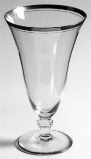 Glastonbury   Lotus Colonial 92 (Platinum Trim) Iced Tea   Stem #92, Platinum Tr