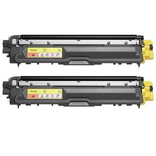 Brother Tn221y Remanufactured Compatible Yellow Toner Cartridge (pack Of 2) (YellowPrint yield 1,400 pages at 5 percent coverageModel NL 2x Brother TN221 YellowPack of Three (3) cartridgesNon refillableWe cannot accept returns on this product. )