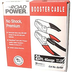 Coleman Cable Black 4 gauge Booster Cable