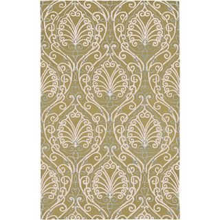 Candice Olson Hand tufted Legnano Avocado Botanical Pattern Wool Rug (9 X 13)