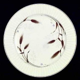 Nikko Paradise Dinner Plate, Fine China Dinnerware   Perception,Fluted,Brown Rin