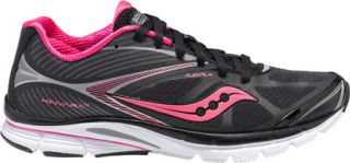 Womens Saucony Kinvara 4   Black/Pink Running Shoes