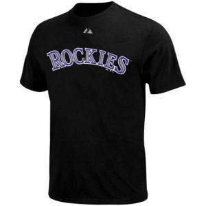Colorado Rockies Majestic MLB Youth Official Wordmark T Shirt