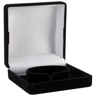 Darice Black Faux Leather Necklace Box